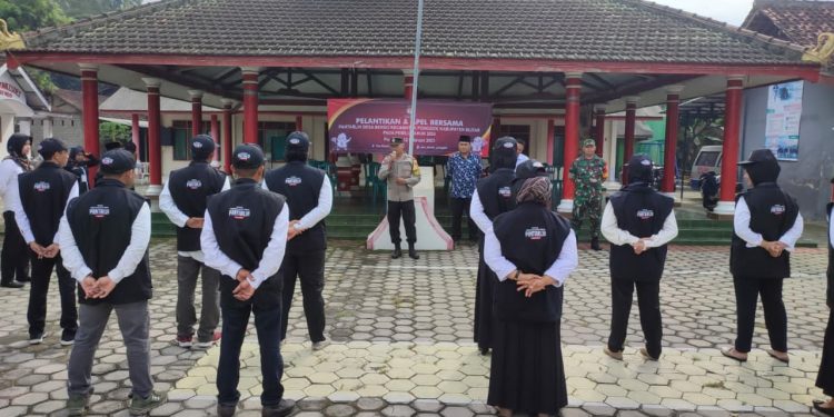 Bhabinkamtibmas Polsek Ponggok Polres Blitar kota Hadiri Pelantikan Pantarlih