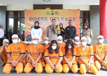 Satu Bulan Jabat Sebagai Kapolres Blitar Polda Jatim AKBP Anhar Arlia Rangkuti SIK ungkap 9 kasus kriminalitas di Kabupaten Blitar*