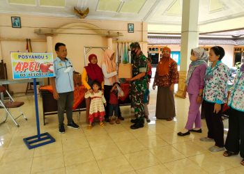 Peduli Kesehatan Anak, Babinsa Selorejo Lakukan Pendampingan Rembuk Aksi Percepatan Penanganan Penurunan Stunting