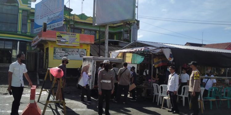 Satgas Pangan Polres Blitar Kota Bersama Disperindag Gelar Operasi Pasar Beras Murah