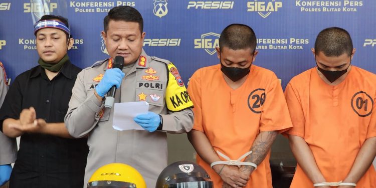 Curanmor di 12 TKP Berhasil Diringkus Polres Blitar Kota