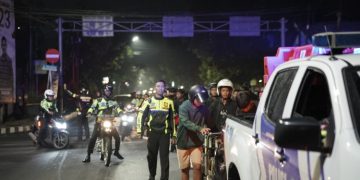 Polres Kediri Kota Amankan Puluhan Motor Berknalpot Brong