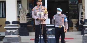 Kapolres Tabanan Pimpin Apel Pengamanan Eksekusi