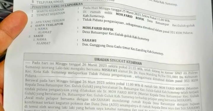 Ketua AJT Kecam Adanya Dugaan Penganiayaan Wartawan Di Sumenep