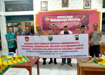 Polres Batang Pasang Imbauan Larangan Nyalakan Petasan