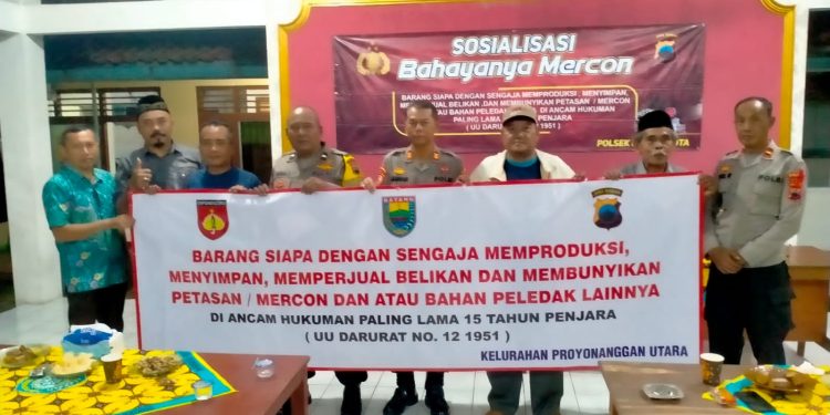 Polres Batang Pasang Imbauan Larangan Nyalakan Petasan