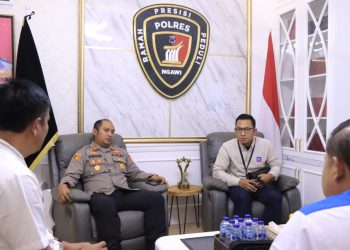 Jaga Kamtibmas, Kapolres Ngawi Terima Kunjungan Satgas Pertamina Madiun