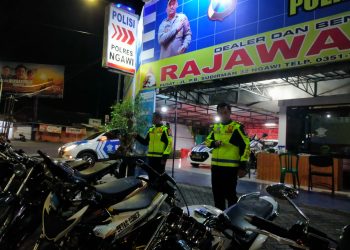 Jaga Kamtibmas, Polres Ngawi Amankan 15 Motor Knalpot Brong