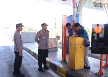 Lebaran Hitungan Hari, Kapolres Cek Exit Tol Ngawi