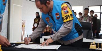 Kapolres Ngawi Pimpin Sumpah Seleksi Penerimaan Calon Anggota Polri TA. 2023