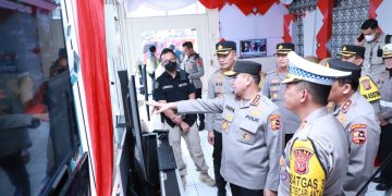 *PASTIKAN KELANCARAN ARUS MUDIK, KABAHARKAM POLRI TINJAU LANGSUNG POS TERPADU LIMBANGAN GARUT*
