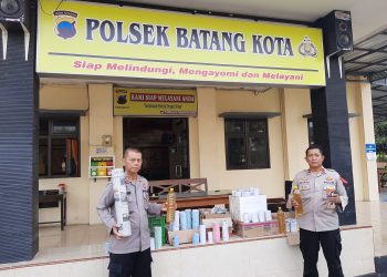 Polsek Batang Kota Berhasil Amankan Ratusan Petasan dan Miras dalam Operasi KKRYD