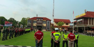 Polres Batang Gelar Apel Pengamanan Malam Takbiran, Puluhan Personel Samapta Polda Jateng Dikerahkan
