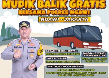 Gratis, Mudik Balik Bersama   Ngawi