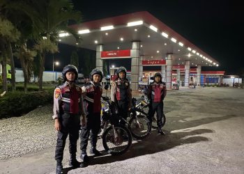 Sat Samapta Polres Kendal Pengamanan Arus Lalu Lintas Jalur Pantura Pasca Lebaran 2023