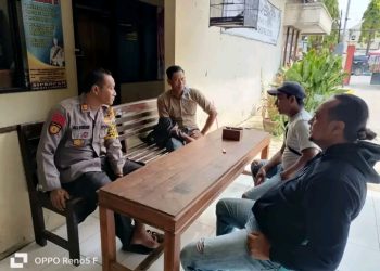 Kapolsek Sugio AKP ALI FATONI, SH, Kanit Intelkam dan Kanit Reskrim Telah Melaksanakan Kegiatan Kordinasi.