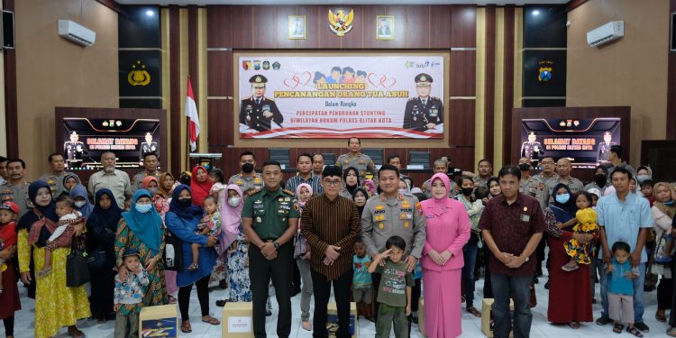 Polres Blitar Kota Gelar Gerakan Orang Tua Asuh, Cegah Stunting pada Balita