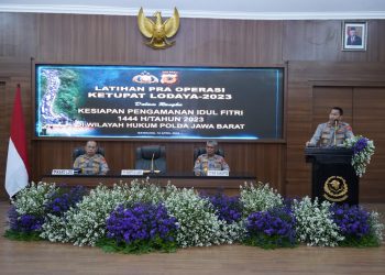 WAKAPOLDA JABAR MEMBUKA UPACARA PELATIHAN PRA OPS KETUPAT LODAYA 2023