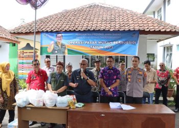 Stabilitaskan Harga Di Bulan Ramadhan,Polres Kuningan Monitoring Operasi Pasar Murah Bersubsidi