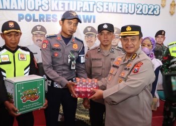 Kapolres Ngawi Lakukan  Pengecekan Pos  Pam OPS Ketupat Semeru 2023.
