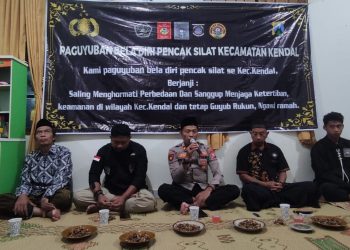 Perkuat Harkamtibmas di Ngawi, Polsek Kendal Adakan Silaturahmi dengan Perguruan Silat