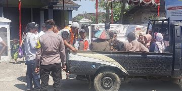 Polsek Kwadungan Gelar Simulasi Bencana Banjir