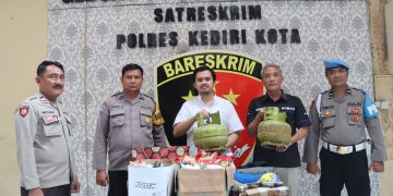 Bobol Warung di Kawasan Wisata Dholo, Dua  Pemuda  Diringkus Sat Reskrim Polres Kediri Kota