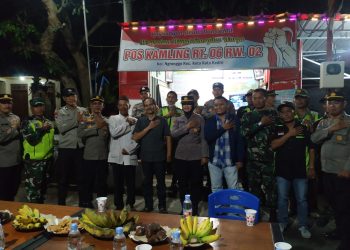Penilaian Lomba Satkamling  Oleh Polres Kediri Kota