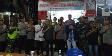 Penilaian Lomba Satkamling  Oleh Polres Kediri Kota
