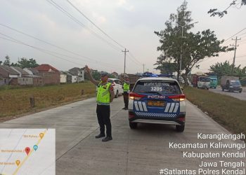Upaya Cegah Aksi Balap Liar Sat Lantas Polres Kendal Lakukan Patroli BLP di Jalan Lingkar Kaliwungu