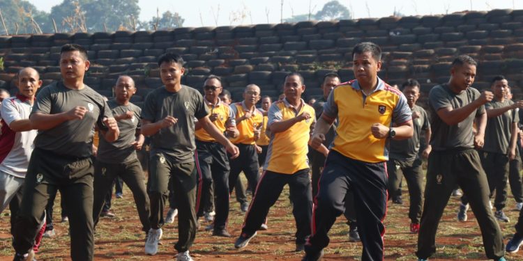 Pererat Sinergitas, Kodim dan Polres Batang Adakan Olahraga Bersama