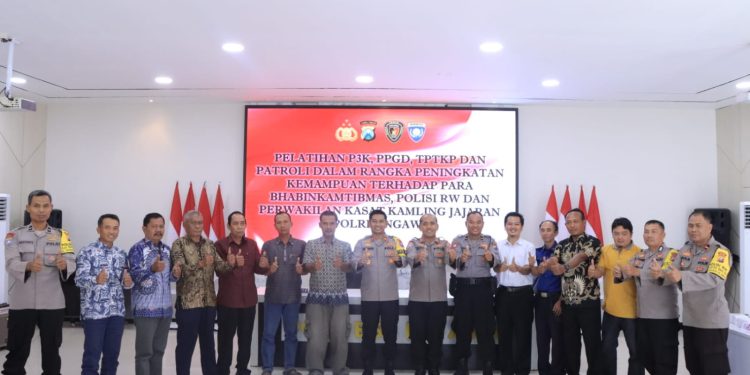 Tingkatkan Kemampuan Anggota, Polres Ngawi adakan Pelatihan P3K