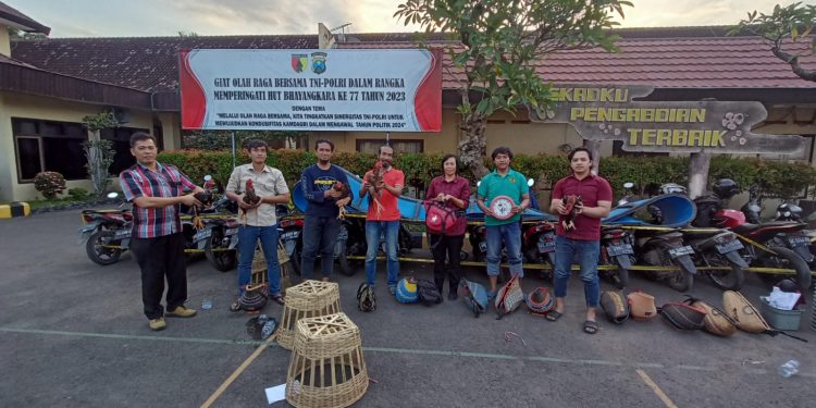 Polres Kediri Kota Gerebek Judi Sabung Ayam, Belasan Ayam Petarung Diamankan