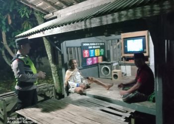 Jaga Kamtibmas, Polsek Pitu Polres Ngawi Patroli Pos Kamling