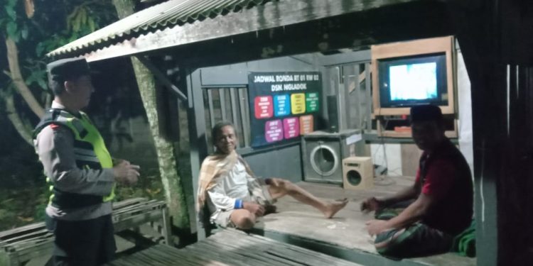 Jaga Kamtibmas, Polsek Pitu Polres Ngawi Patroli Pos Kamling