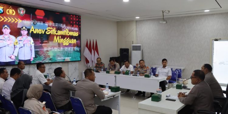 Pimpin Anev Sitkamtibmas, Kapolres Ngawi Tekankan Ini pada Anggota