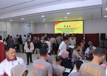 137 Personel Polres Ngawi melaksanakan Rikkesla Tahun 2023