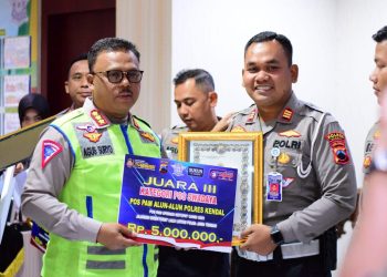 Amankan Lebaran 2023, Polres Kendal Raih Juara 3 Sebagai Pos Pelayanan Terbaik Ops Ketupat Candi Se Polda Jateng