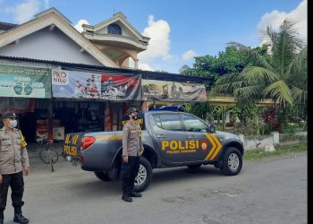 Patroli Polsek Udanawu untuk pengamatan wilayah area perkampungan dan sawah antisipasi aksi kejahatan