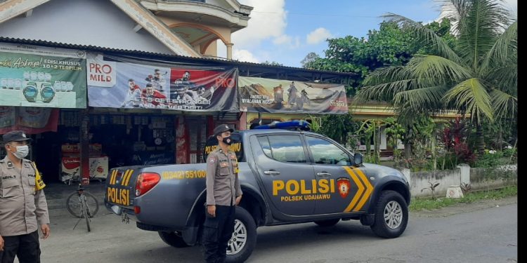 Patroli Polsek Udanawu untuk pengamatan wilayah area perkampungan dan sawah antisipasi aksi kejahatan