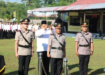 Kapolres Blitar Pimpin Sertijab Kasat Reskrim serta Pengukuhan Kapolsek dan Kasat Tahti