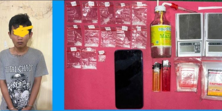 Polres Kediri Kota Ringkus Kurir Sabu-Sabu Baru Beroprasi Satu Bulan