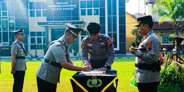 Kapolres Batang Pimpin Sertijab, Kasatbinmas dan Kapolsek Jajaran Polres Berganti Tugas