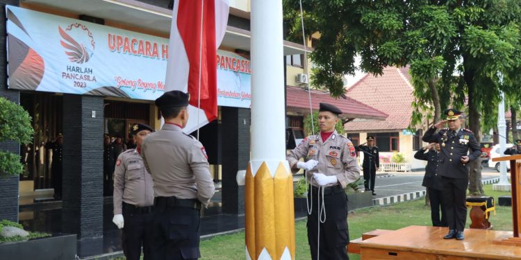 Dengan Semangat Pancasila Polres Kendal Laksanakan Upacara Hari Lahir Pancasila 2023
