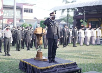 Polres Blitar Kota Gelar Upacara Hari Lahir Pancasila