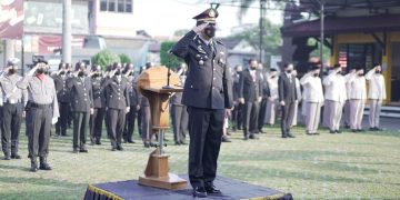 Polres Blitar Kota Gelar Upacara Hari Lahir Pancasila