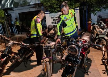 Cegah BaLi, Polres Ngawi Amankan 20 Motor Knalpot Brong