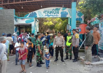 Wisata di Ngawi Banjir Pengunjung, Polisi dan TNI Bersinergi Lakukan Pengamanan