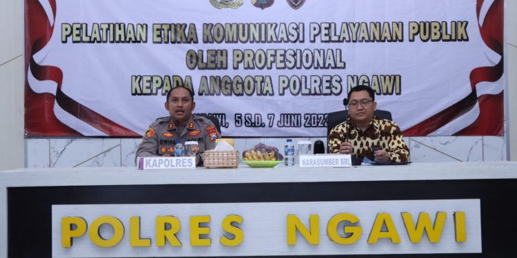 Polres Ngawi Gelar Pelatihan Etika Pelayanan Publik Wujudkan Polisi Presisi
