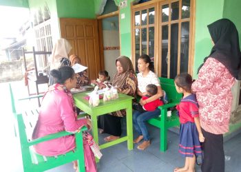 Posyandu Desa Panggunguni Kecamatan Pucanglaban berlangsung lancar dan kondusi